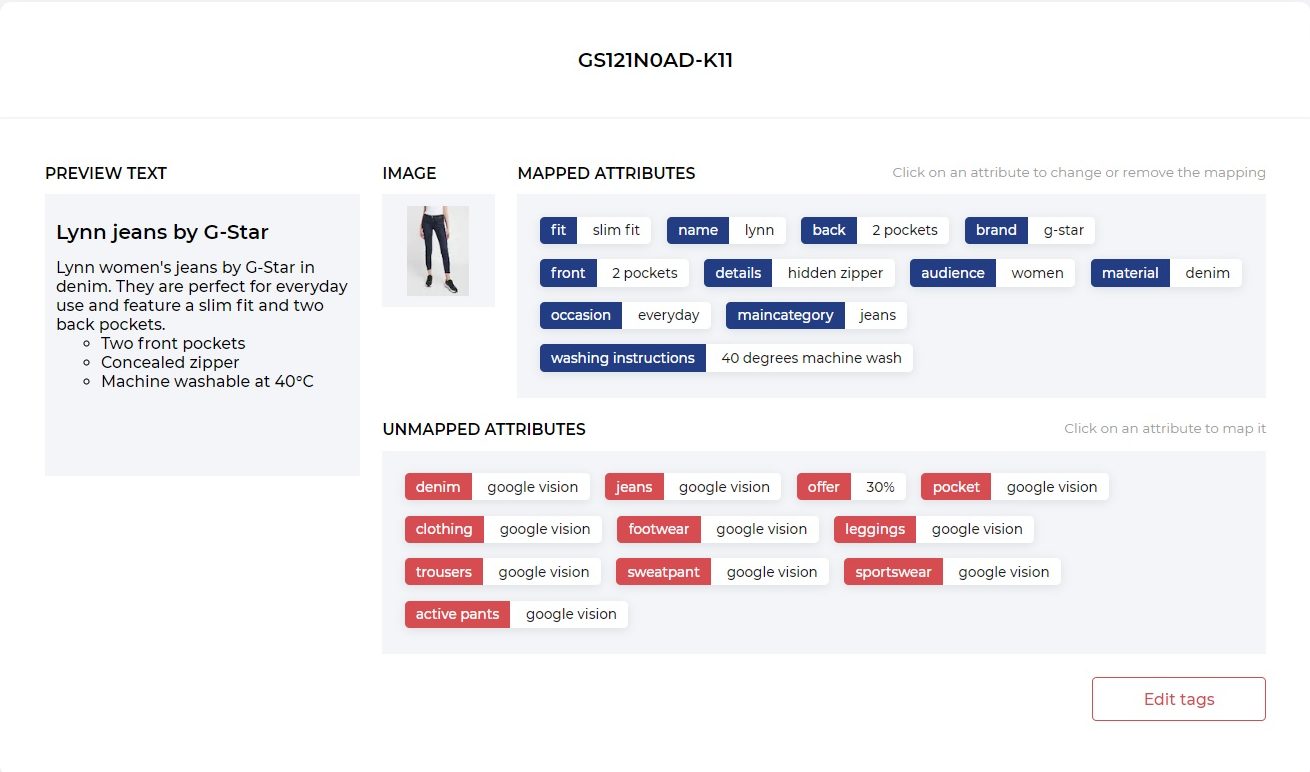 edit product descriptions